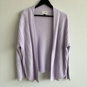 Universal Thread Light Purple Lavender Cardigan Knit Sweater